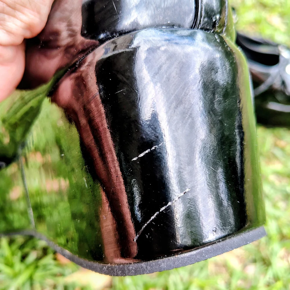 Women’s Black Patent Platform Gothic Mary Jane Heels - Picture 11 of 15